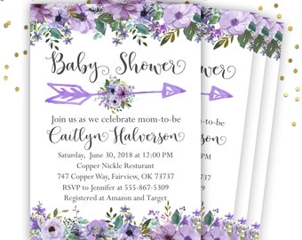 Lavender baby shower | Etsy