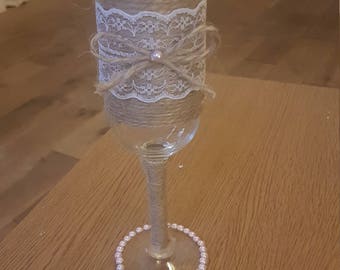 Vintage champagne flute