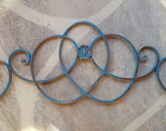 Wrought Iron Headboard/ Large Metal Wall Art/ Metal Headboard/ Wrought Iron Wall decor/ Wrought Iron Wall Art/ Metal Wall Decor