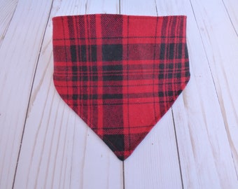 Plaid, Baby Bibs, Bandana Bibs, Red Plaid, Drool Bib, Baby Gifts, Baby Shower Gift, Toddler Bib, Dribble Bib, Flannel, Boy, Black, Nursery