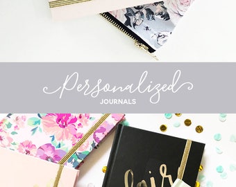 Gifts for Women Friends Christmas Gifts for Coworkers - Personalized Notebook Journals (EB3191SCP)