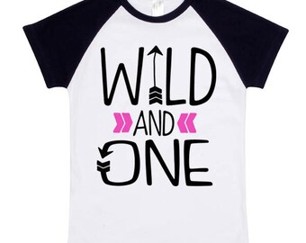 Wild and One Graphic, Digital Download, Wild & One Tee Design, First Birthday Tee SVG, Wild One SVG