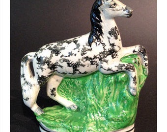 Antique Staffordshire Horse