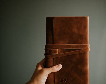 Men's personalized journal boyfriend gift xmas for him Travel journal Diary notebook manly gifts