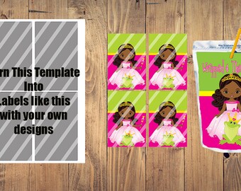 PSD Capri Sun Juice Bag Label
