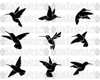 Hummingbird SVG,DXF,PNG,eps,28 files,cutting file,hummingbird,Mangrove Hummingbirds,fly bird,bird