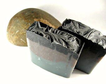 Dark Moon Soap, Mens Soap, Cold Process Soap, Bar Soap, Palm Oil Free Soap, Amber, Sandalwood, Musk, Gift for Him, Father's Day Gift