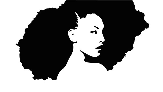 Free Free 204 Black Woman Face Silhouette Afro Woman Svg Free SVG PNG EPS DXF File