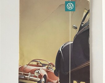 Vintage Volkswagen Beetle Brochure 1958 VW