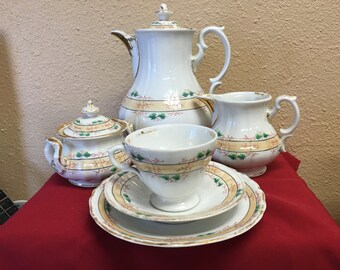 Vintage KPM Coffee/Tea Service For Six