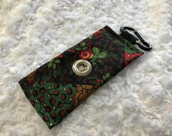 Christmas Quilt Poop Bag Holder
