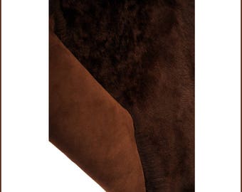 A462-S-Tuscany dark brown lamb skin.