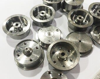 Recycled STEEL Round Stamping Steampunk Craft Supply , leather working, decor, silicone mold casting