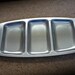 Mid century Danish Stainless Steel Serving Tray, Danish Kitchen, Retro Home, Divided Platter. Made in Denmark