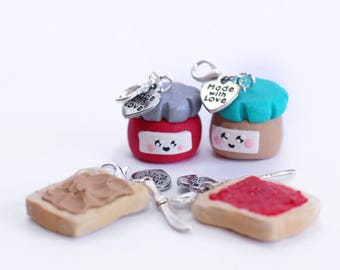 Peanut butter and jelly charms