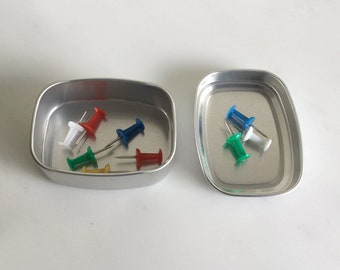 50ml Metal Tin Box, Small Tin Box, Small Storage Box, Small Organizer, Small Metal Container, Set Of 100 Tin Boxes