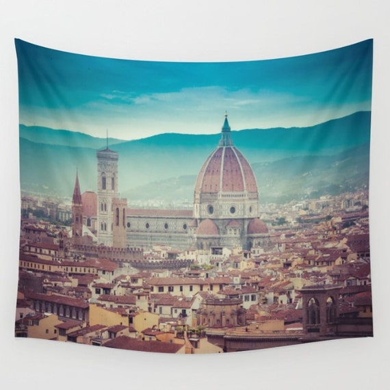 Florence Italy Wall Tapestry Florence Wall Art Cityscape