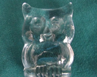 Viking Glass Owl Figurine