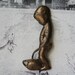 Soviet toilet door sign, pissing boy, vintage door sign, brass door decor, WC sign, russian toilet sign, toilet door plate