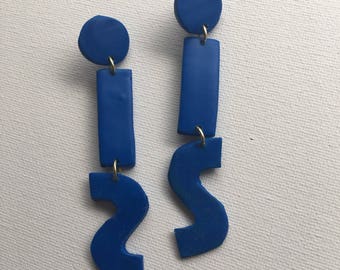 THE MEMPHIS | XL Statement Earrings | Handmade | Lightweight | Minimalist