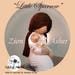 Crochet Pattern "Little Sparrow" Zion Asher. Mother sitting on a rock with her baby. Baby Angel Wings optional