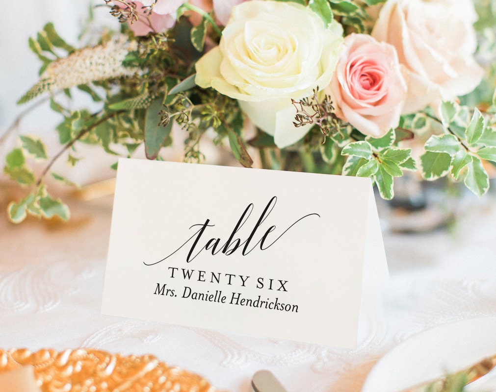 Where To Print Place Cards For Wedding