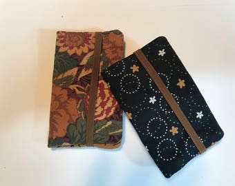 Fabric Business Card Holder. Gift Under 10, Credit Card Case, Slim Wallet, Card Case, Gift Card Holder, Credit Card Wallet