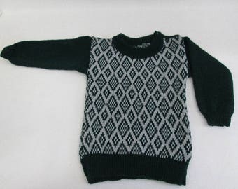 Cool Boys Sweater Green Grey