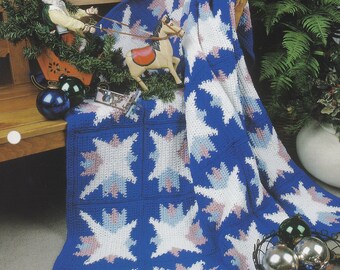 Starry Night, Annie's Attic Crochet Quilt & Afghan Pattern Club Leaflet QAC353-02