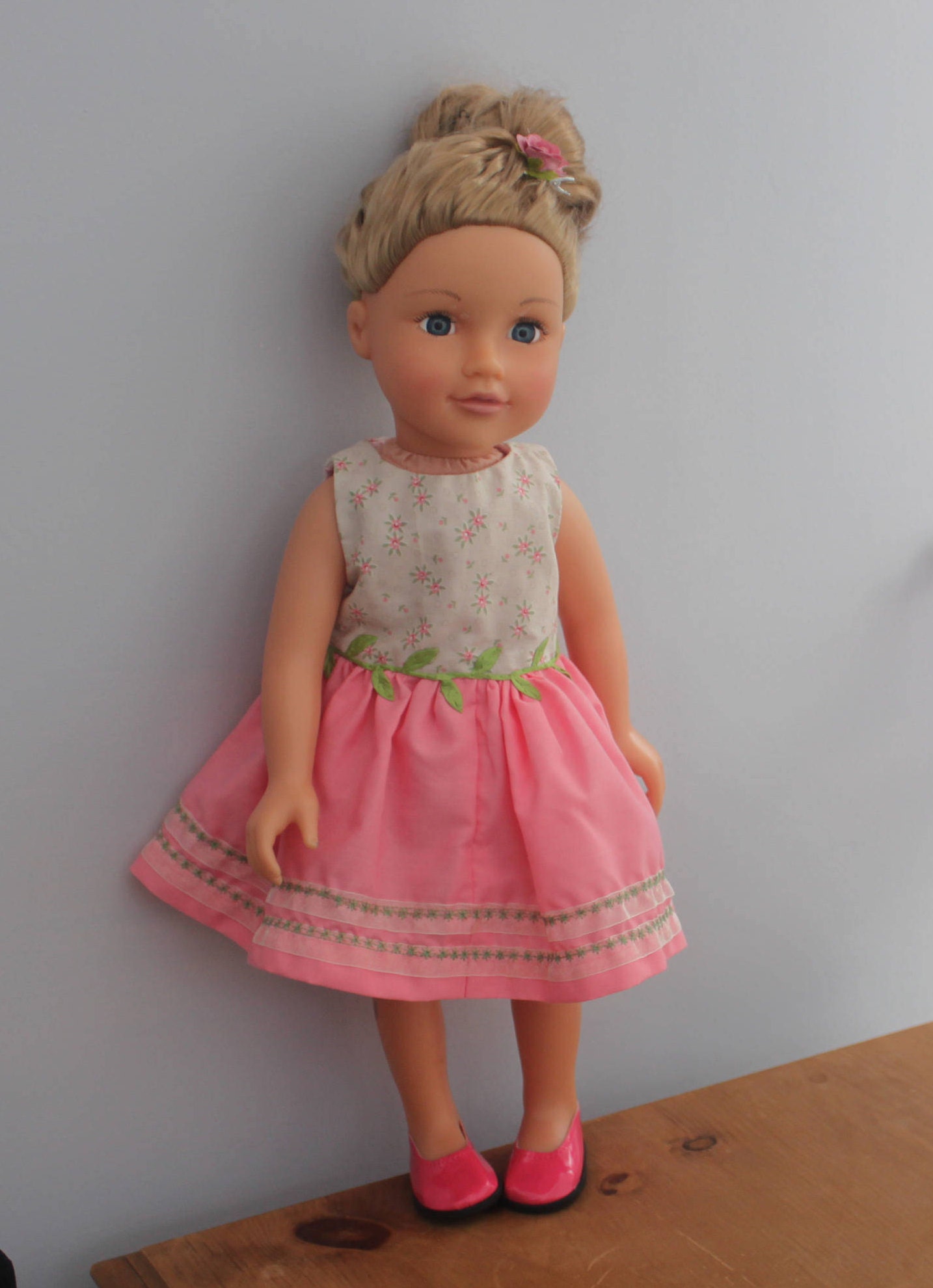 18 Designafriend Dolls Dress Pink and Green with