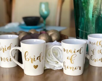 Bridal party mugs-bridesmaid mugs-bride mugs-bridal party gifts-coffee mugs-mugs-bridesmaid proposal-bridesmaid proposal gifts