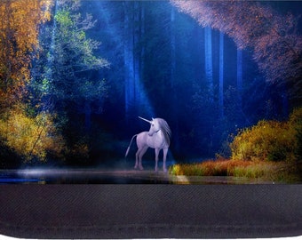 Unicorn in the Starlight - Black Pencil Bag - Pencil Case
