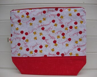 Large knitting project bag, crochet project bag, yarn bag, project bag