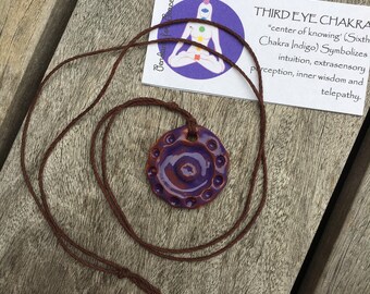 Healing Third Eye Chakra Pendant Necklace