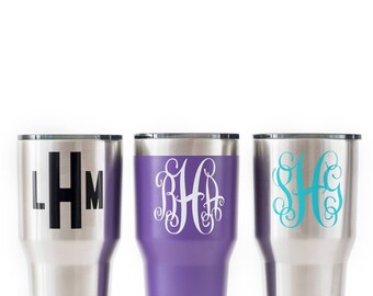 Monogram Tumbler - Ozark Trail Tumbler - Monogram Cup - Beach Tumbler - Bridal Party Gift - Tumbler - Vacuum Insulated Stainless Steel - Cup