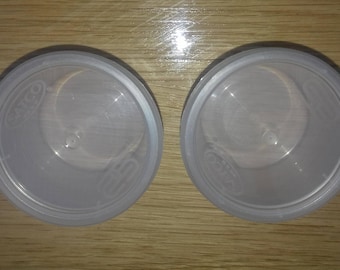 50 x 4oz Satco Plastic pots with Lids, perfect for slime and other small items