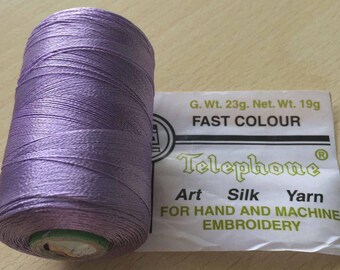 Rayon thread / artificial silk lilac 332 L
