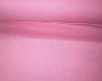 Pink plain 100% cotton fabric