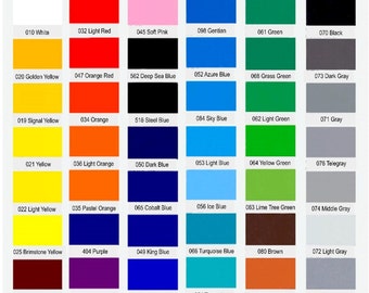 60 Pack of Oracal 651 Glossy Adhesive Vinyl, Permanent Vinyl, Outdoor Vinyl, Glossy Vinyl, Adhesive Vinyl