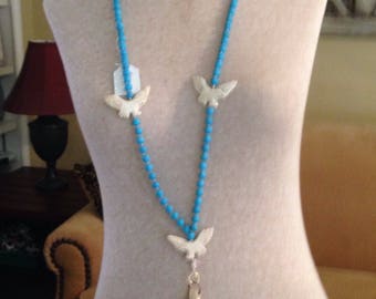 Beautiful bird beaded necklace