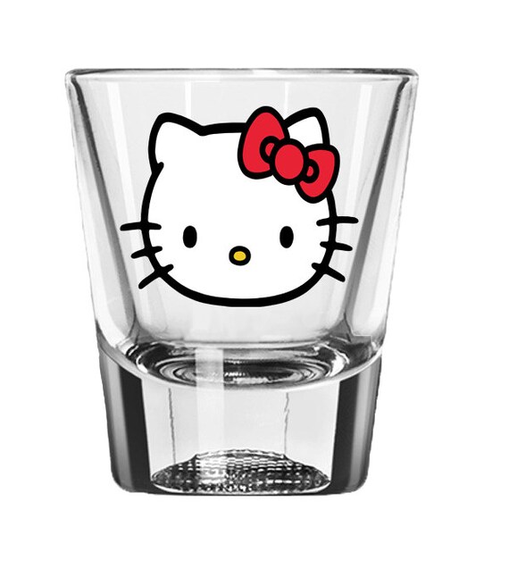 Hello Kitty Shot Glass Personalized Shot Glasses Wedding