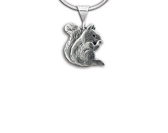 Sterling Silver Squirrel Pendant
