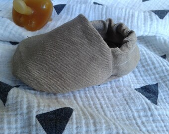 Hemp/Organic Cotton + Organic Cotton Crib Shoes
