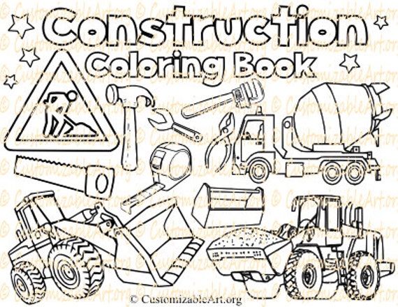 Download Construction Coloring Book Digital Construction coloring Pages