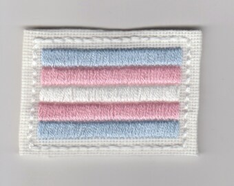 Trans flag patch | Etsy