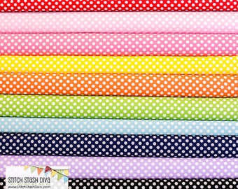 Riley Blake Small Dots Bundle (10 Fabrics Total)