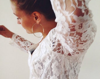Vintage blouse,top,in lacefrom the 80s!
