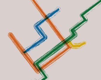 Montreal Metro Poster - 20x20