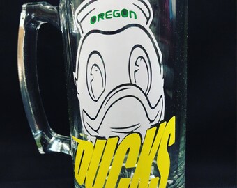 Oregon ducks beer mug