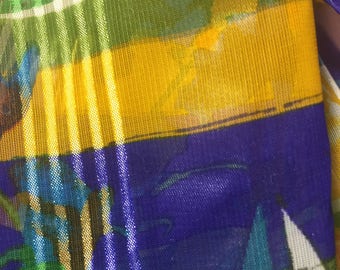 70's Vintage Liz Claiborne Silk Scarf